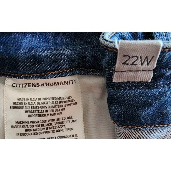 Citizens of Humanity Tapered Legs High Rise Jeans Plus Size 22W - Picture 4 of 7